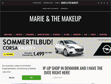 Tablet Screenshot of marieandthemakeup.com